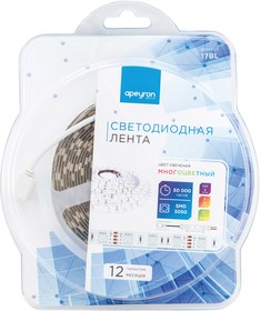 ECOLA Лента св/д 12V 14.4W/m60LED/m ip20 RGB 50м SMD5050