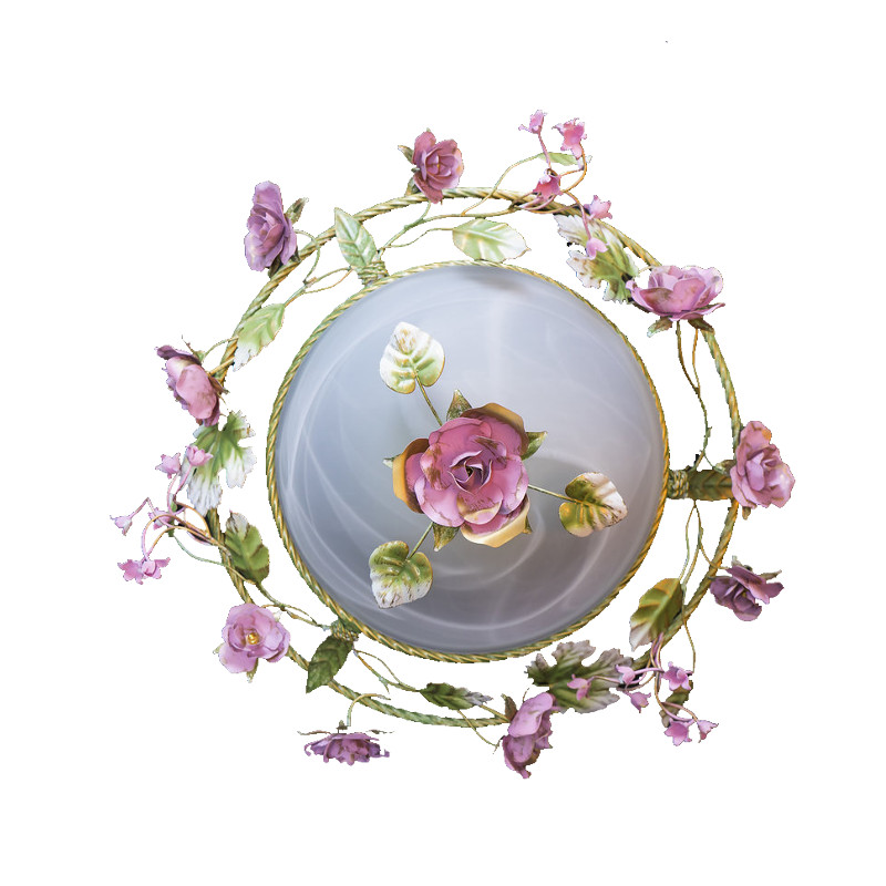 Люстра Beluce NHX1601-400/3 BRONZE GREEN WENGUE GOLD+PINK ROSE