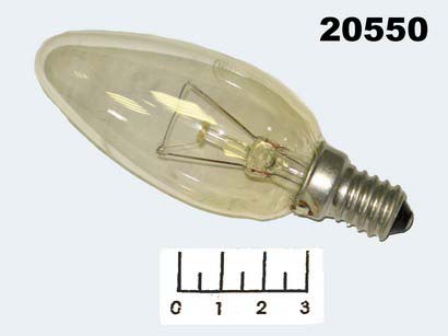 Лампа накал свеча прозрач.Космос E14 40W